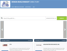 Tablet Screenshot of designbuildinsightdirectory.com